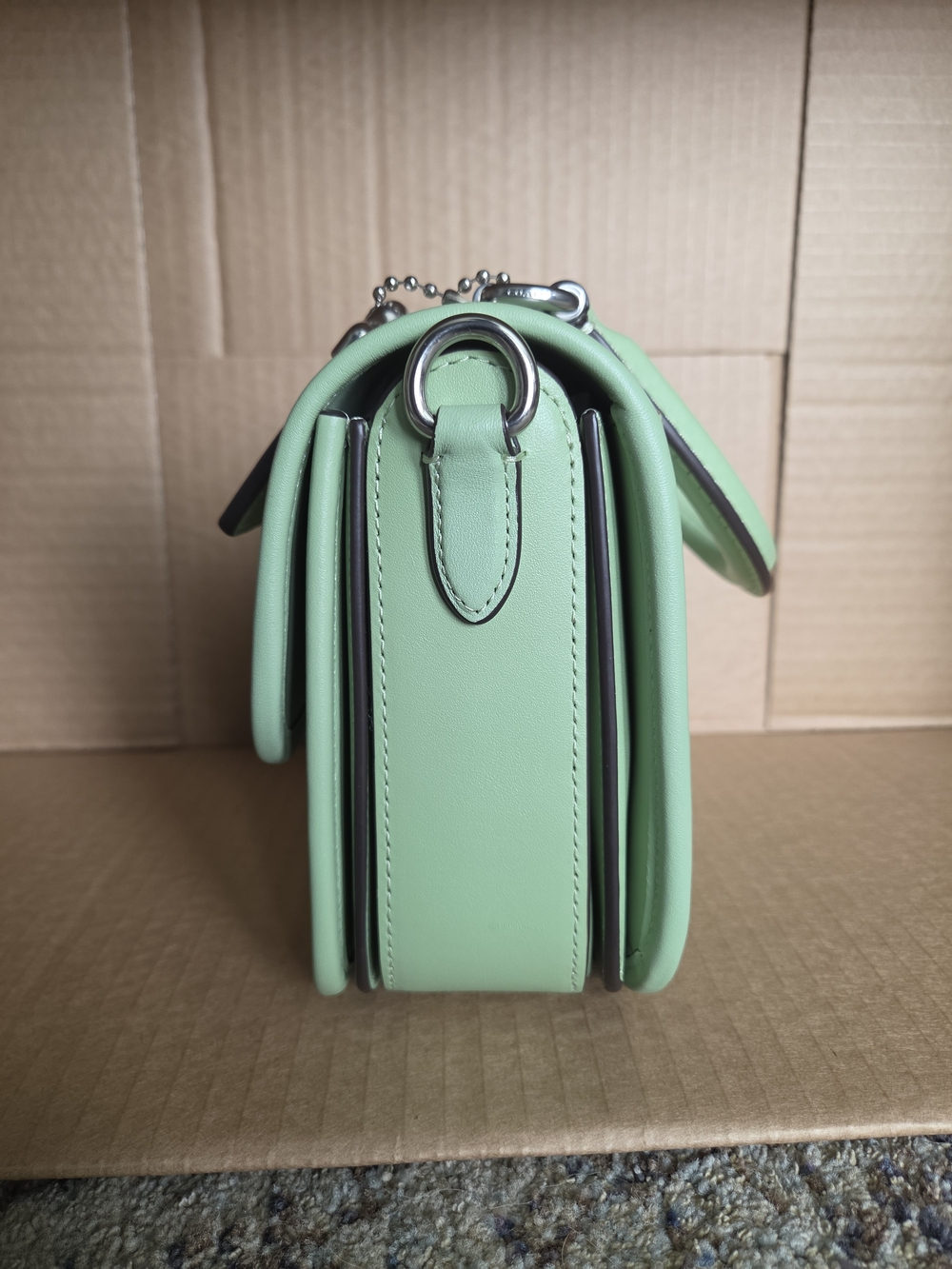 COACH Rogue Top Handle Pale Pistachio Bag - Picture 4 of 16